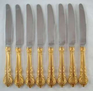   Electroplate Flatware King Arthur 9 3/8 New French Knife 8pc Set