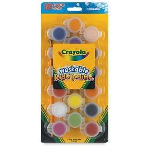  Crayola Washable Paint   Set of 18 Colors, 3 oz Arts 
