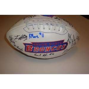 Signed Moore Ball   2011 Boise State Broncos Team w COA Kellen 