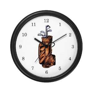  Golf Clubs Sports Wall Clock by 