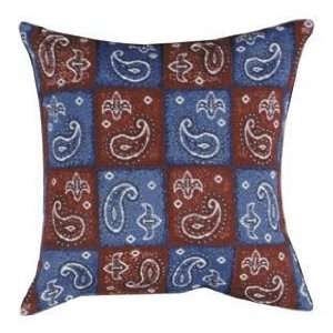  Pack of 2 Red and Blue Western Bandana Accent Throw 