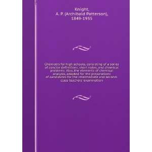 , short notes, and chemical problems. Also, the elements of chemical 