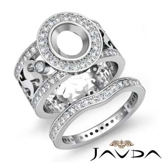 2Ct Antique Diamond Engagement Ring Oval Bridal set 18k  