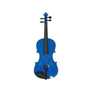  4/4 dark blue violin 