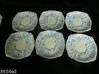 Saucers Vintage Blue Fern and Daisy Pattern R2 141062