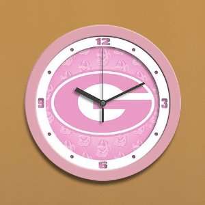 Georgia Bulldogs Pink Nursery Wall Clock