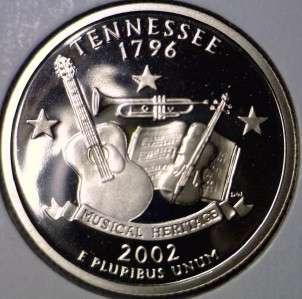  PROOF George Washington State Quarter State of Tennessee DCAM  