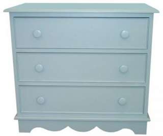 Coastal COTTAGE Seaside Scalloped CHEST Drawers Chest 40 Colors Fine 