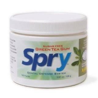 Xlear Spry Green Tea Gum, 100 Count