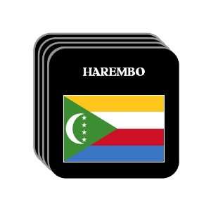  Comoros   HAREMBO Set of 4 Mini Mousepad Coasters 