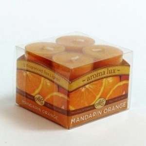   6262 aroma luxTM 12 Tealight Candles   Mandarin Orange