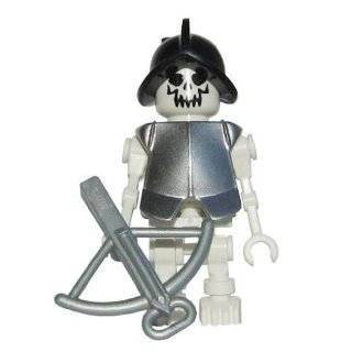  LEGO Skeleton Set  2 black skeletons, 1 white minifigures 