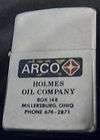 Rare 1978 ARCO Gas Holmes Oil Company Zippo Lighter