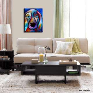 Large Abstract Contemporary Modern Art DOG Painting 28  