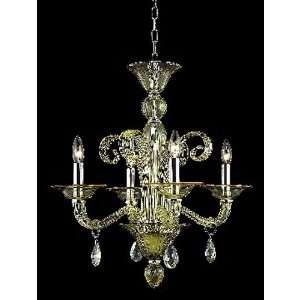  Elegant Lighting 7864D22YW/RC Muse 4 Light Chandeliers in 