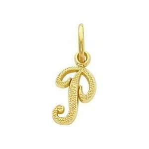  14K Gold Initial P Charm Jewelry