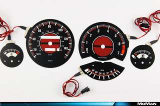 BMW E30, BMW E34 glow gauges dials shift lights reverse face gauge 