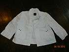 girls gap kids white jeans jacket size large 10 2