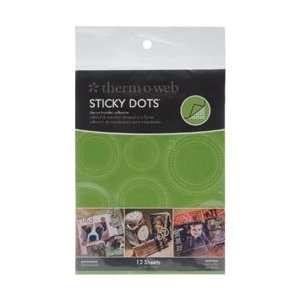  Sticky Dot Die Cut Adhesive Sheets 12/Pkg Arts, Crafts 