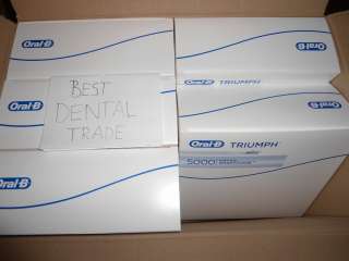 Oral B Braun Triumph 5000 with Smart Guide   NEW   4 brushes  