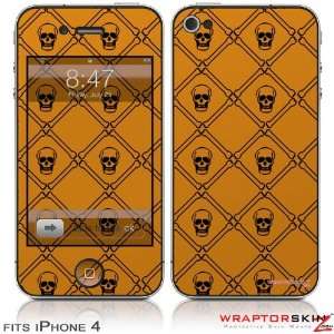  iPhone 4 Skin   Halloween Skull and Bones (DOES NOT fit 