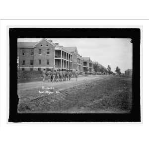   Print (L) U.S. Army barracks, Fort Myer, Va., c.1914