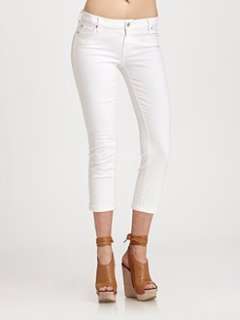 For All Mankind   Skinny Crop & Roll Jeans