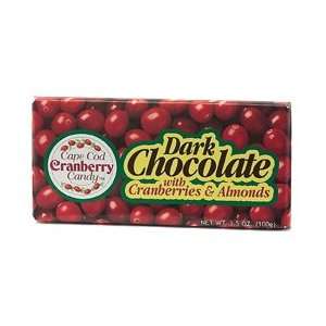 Dark Chocolate with Cranberries and Almonds 3.5 oz bar  