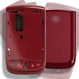  Product] [Red Leather Back] Front Bezel Frame Housing Cover Case 