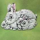 hand painted pewter pin of a rabbit bunnies by gg