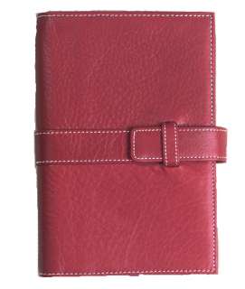   Grain Red Leather 5.5 x 7.6 Planner Personal Organizer NEW  