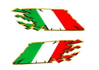 Italian Flag exploding decals Ducati Aprilia MV Bimota  