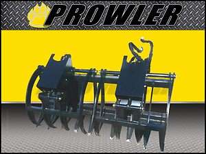 67 Prowler Skid Steer Tractor Grapple Root Rake, Bobcat, Cat, Kubota 