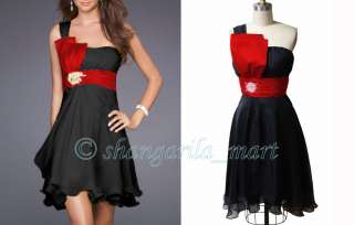 Red bow tie /Black dress