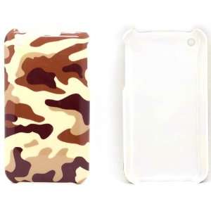 Camo Series for Apple Iphone 3g 3gs Hard Cover Case Brown 