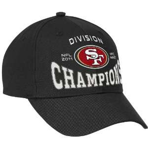 Mens San Francisco 49ers 2011 NFC West Division Champions Hat (Black 