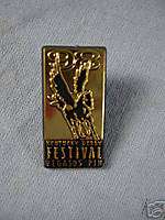 1998 Kentucky Derby Festival Gold Return Pin MINT  