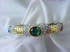 HEIDI DAUS Crystal Hinged Bangle Bracelet NWOT  