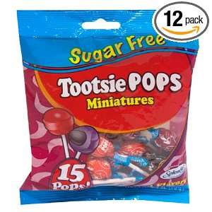 Tootsie Pops Mini Sugar Free, 2.6 Ounce Bag (Pack of 12)  