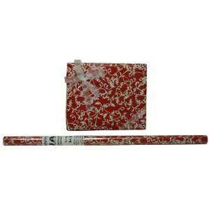  Red with White Design 12.5 sq ft. Wrapping Paper Rolls 
