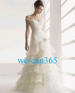 Bridal Bride Wedding Gown Prom Ball Formal Dress custom  