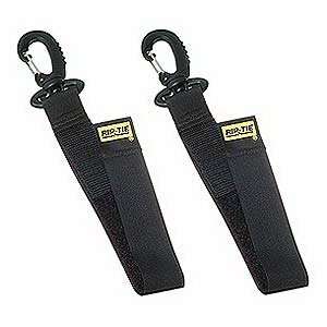 Rip tie Nylon Snap Hook, 9 Inch, 2 pack, Black