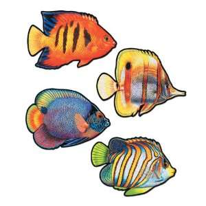  Packaged Coral Reef Fish Cutouts Case Pack 60   526802 