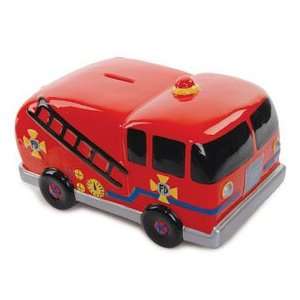  Giant Fire Engine Ceramic Bank Toys & Games