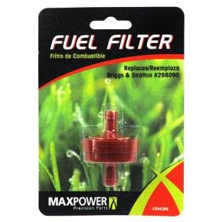 Maxpower 334286 1/4 Inch In Line Fuel Filter For Briggs & Stratton 