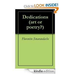 Dedications (art or poetry?) Florentin Smarandache  