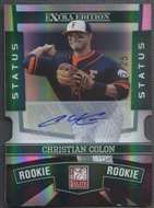 2010 Donruss Elite Baseball Christian Colon Rookie Autograph #05/25