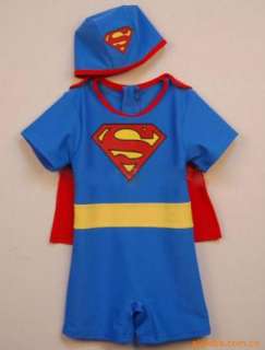   Baby Batman Superman Hero Swimwear Swimsuit Set 1 6Y Surfing  