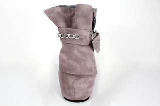 LIZ II   High Top Slouchy Ankle Wrap Sandal  Purple