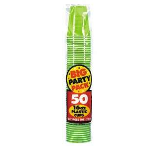  Kiwi Big Party Pack   16 oz. Plastic Cups (50 count) [Toy 